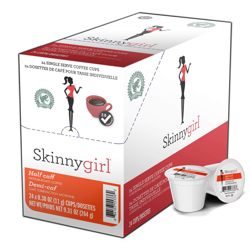 Skinnygirl front packaging showing 24-count pods and product benefit
