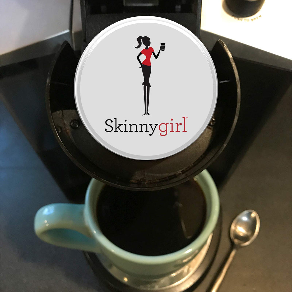 Skinnygirl pods loaded into Keurig brewer for convenient brewing benefit