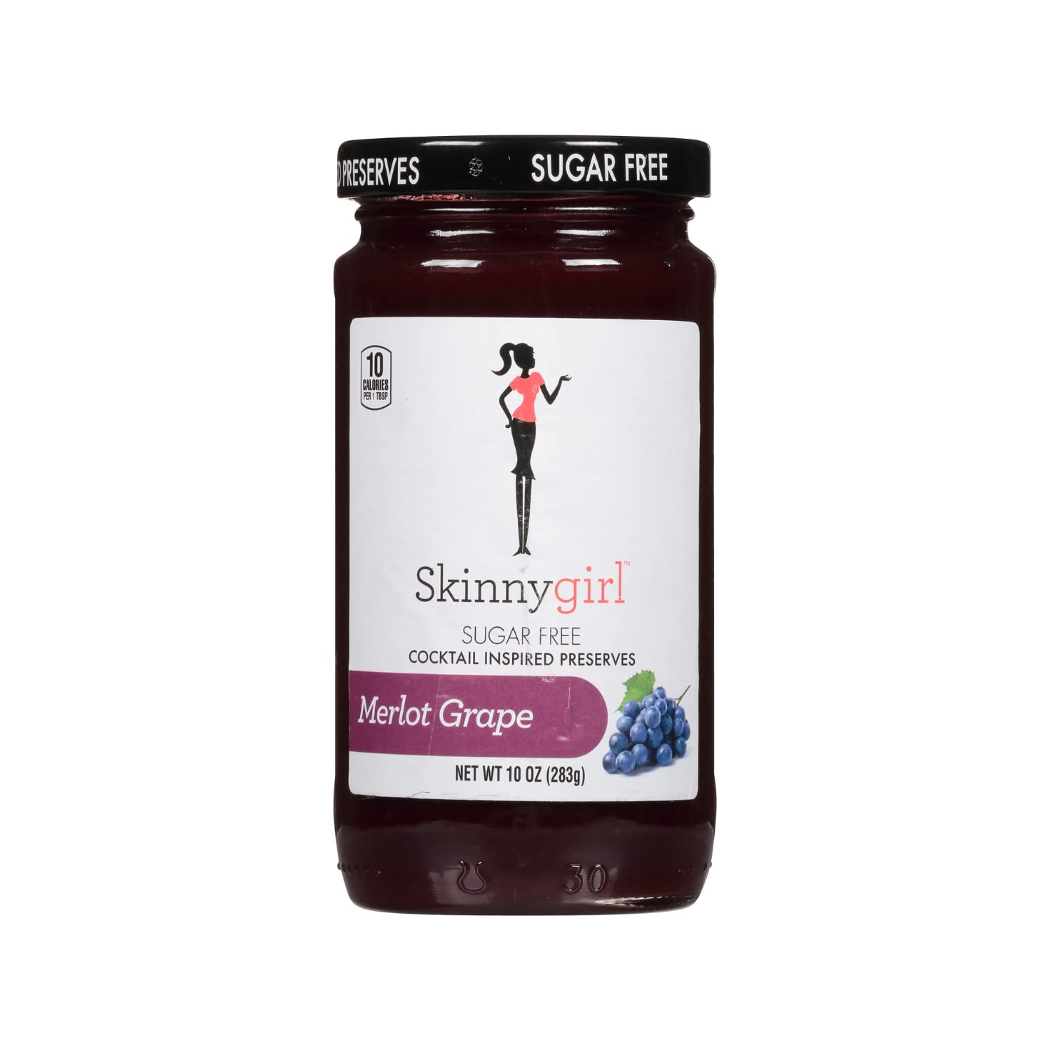 Skinnygirl Merlot Grape label detail highlighting ingredient callouts and kosher seal for informed choice