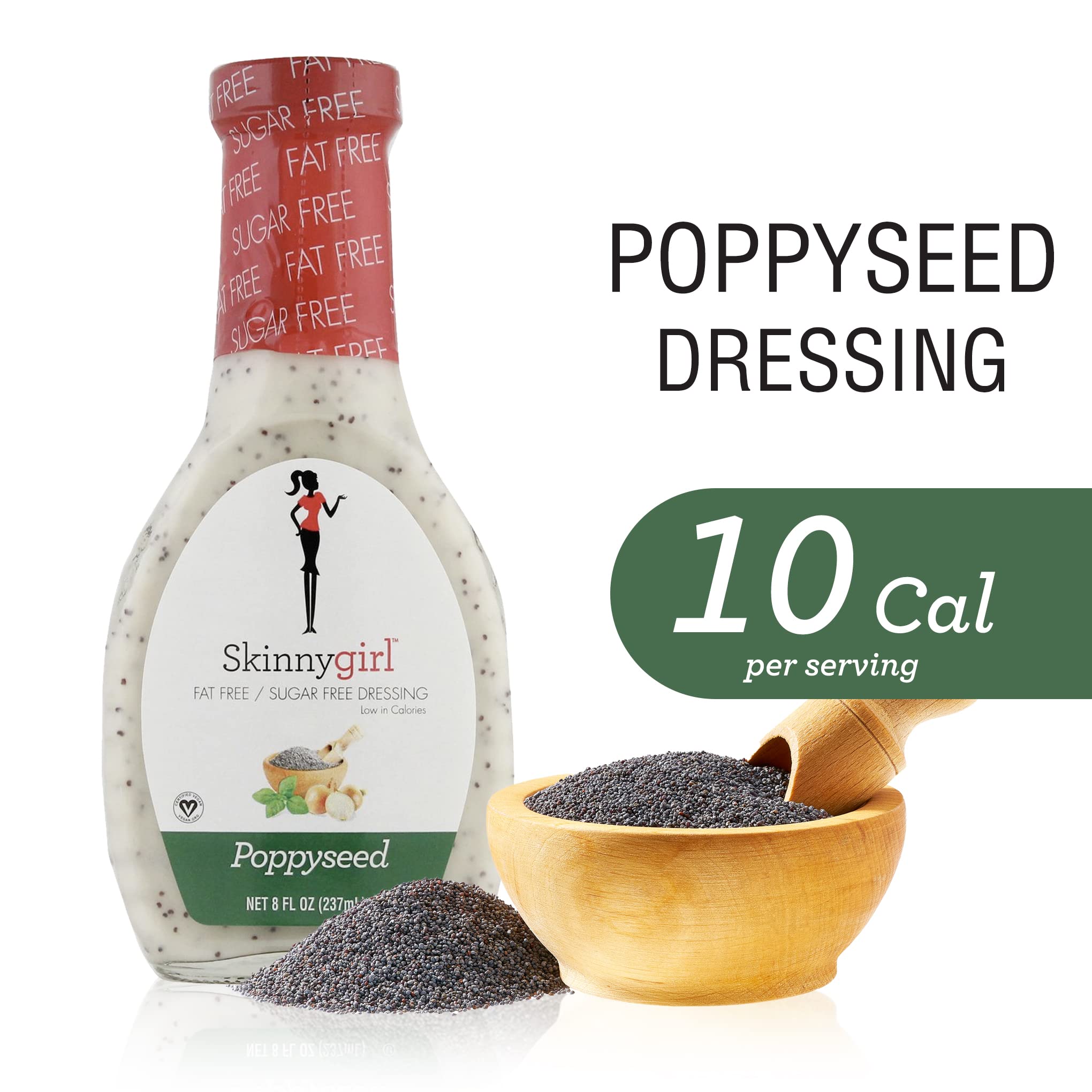 Skinnygirl close-up of poppy seeds and texture highlighting flavorful crunch