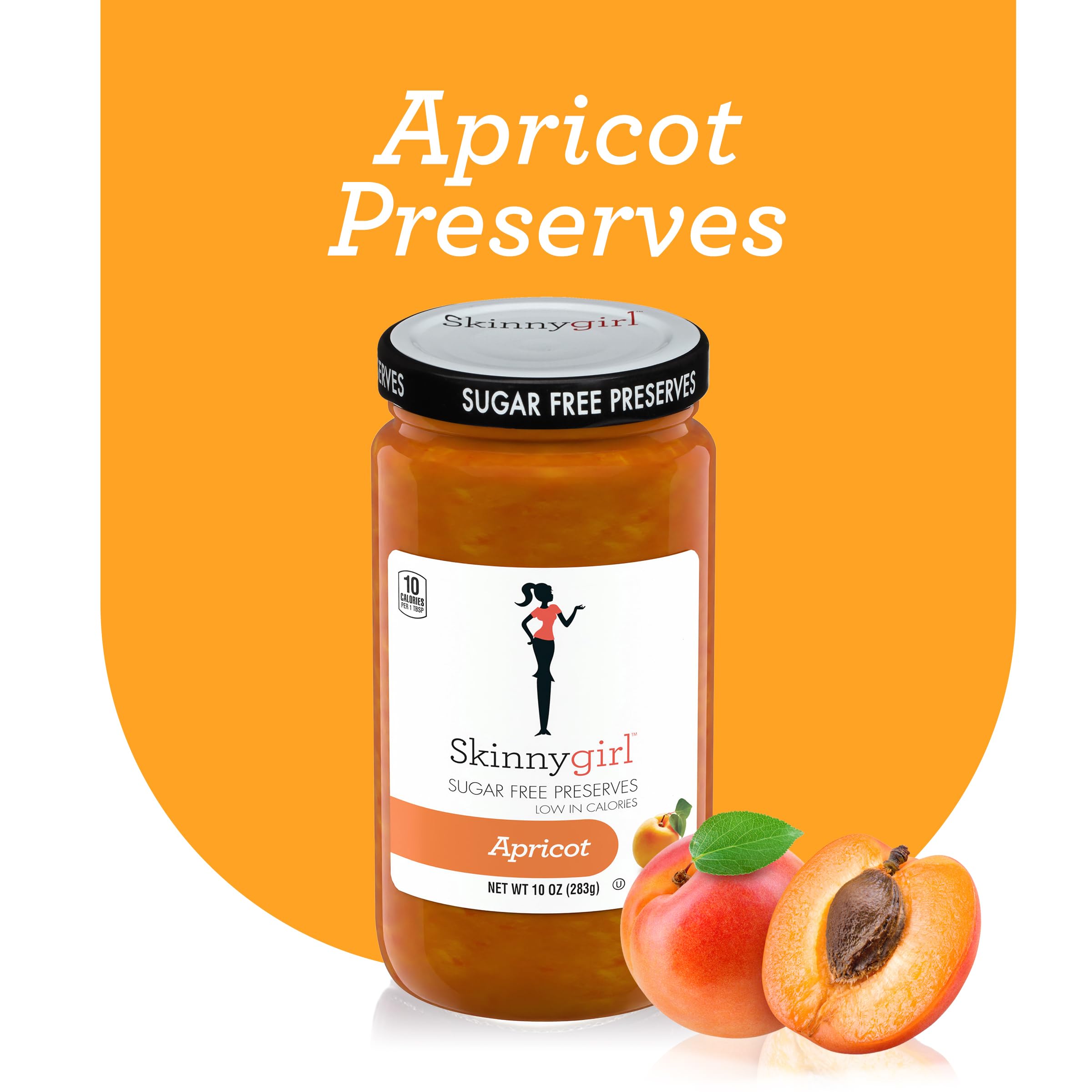 Skinnygirl apricot preserves spread on toast illustrating low‑calorie breakfast