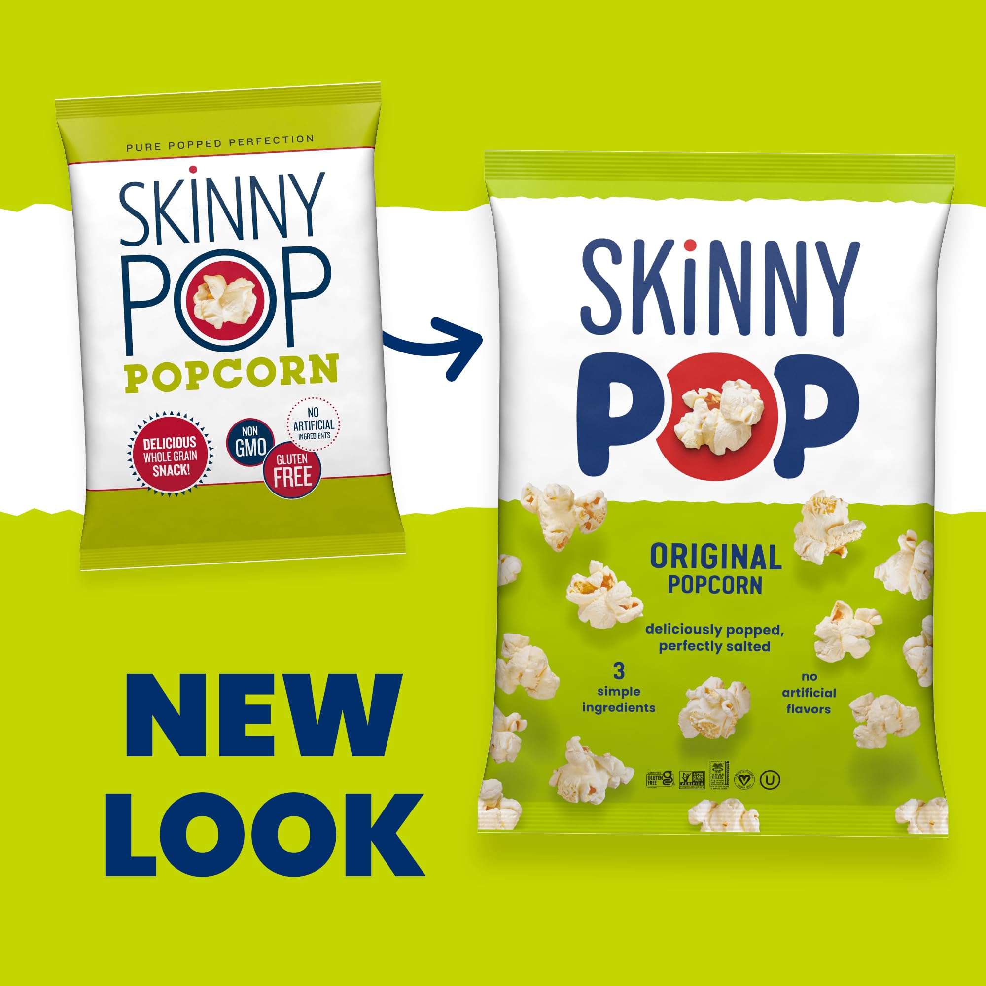Family enjoying SkinnyPop at a movie night demonstrating shareable snack benefit