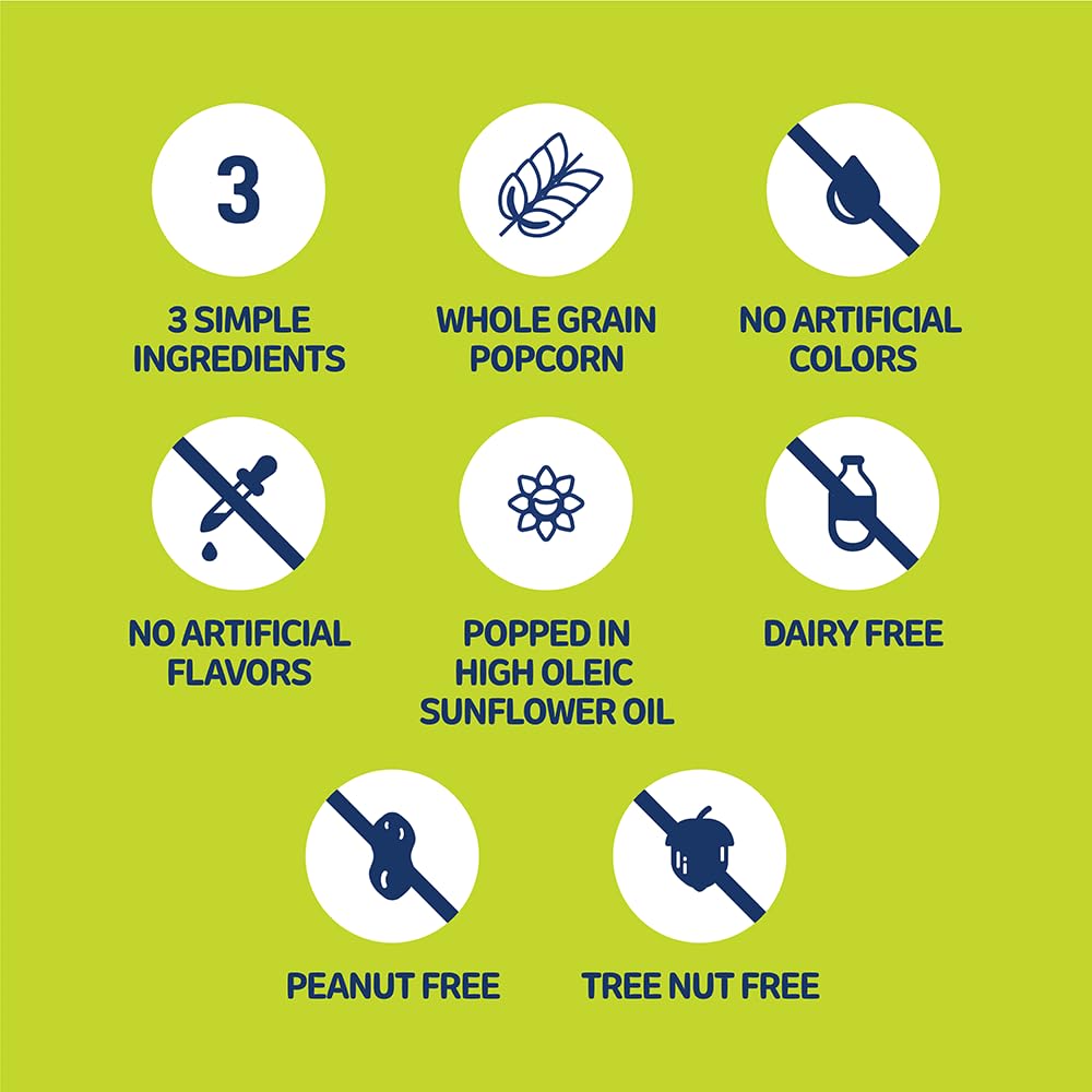 Multiple SkinnyPop bags on pantry shelf illustrating bulk storage convenience