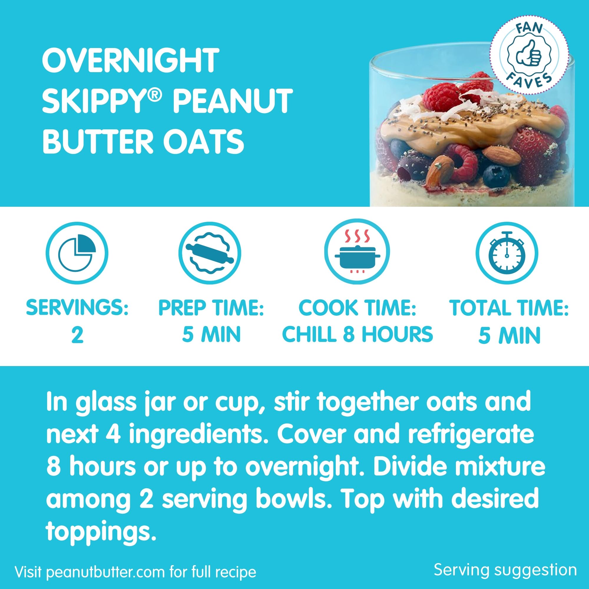SKIPPY served with fruit illustrating tasty protein-rich snack pairing