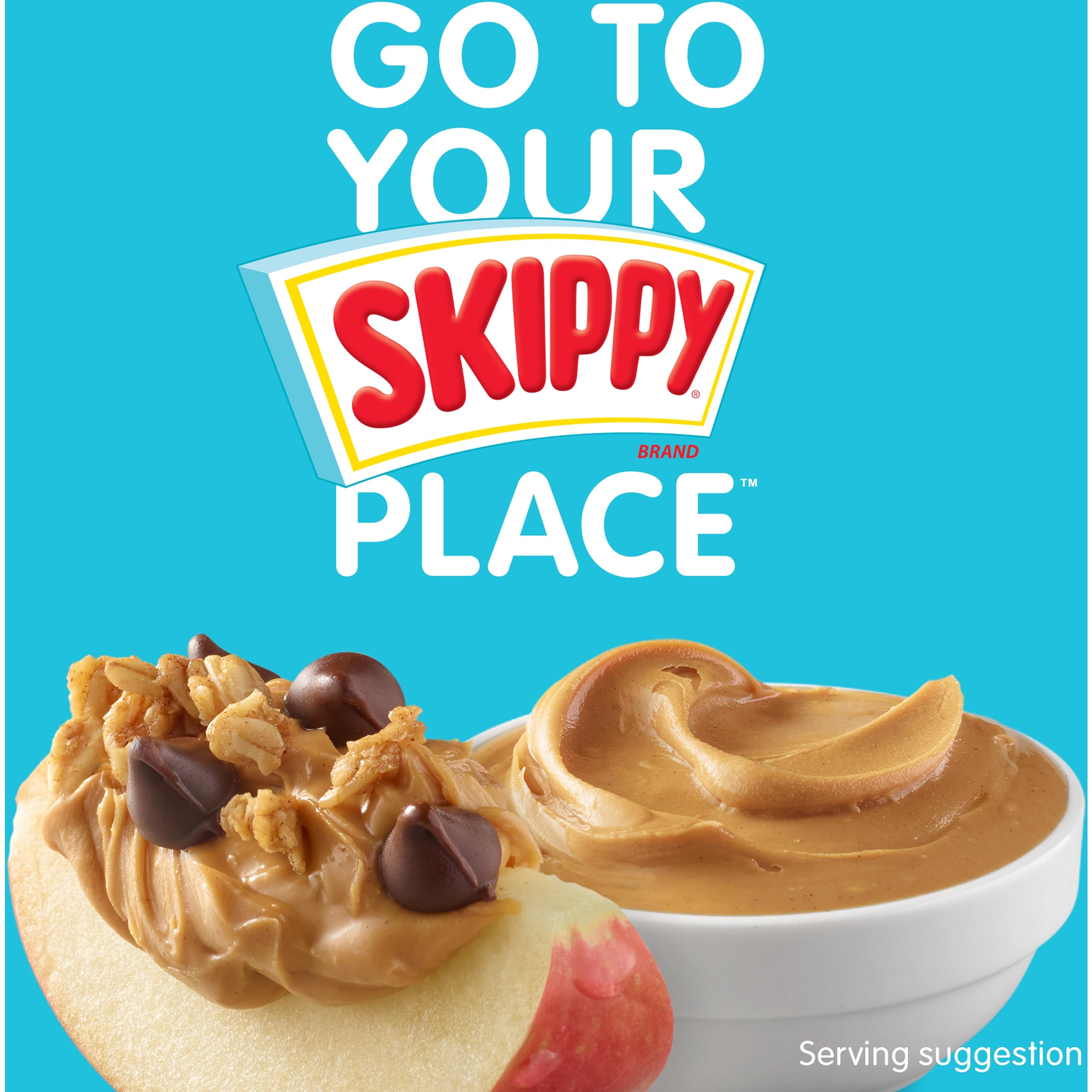SKIPPY open jar close-up of creamy texture for easy spreading