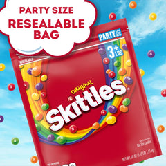 Skittles in a clear bowl for display, brand adds instant color to events