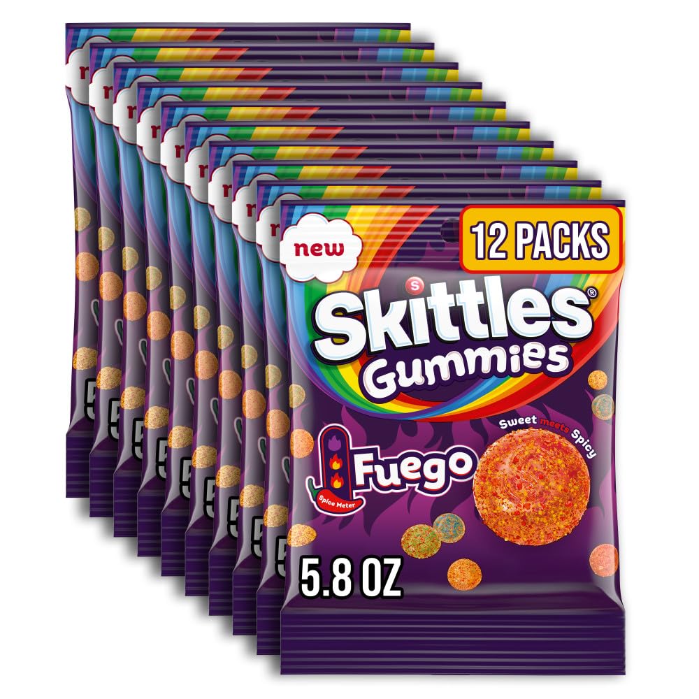 SKITTLES Fuego front packaging showing bold spicy design and brand