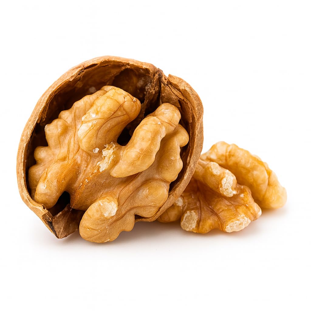 Sky Ecommerce close-up of walnut shells, highlighting shell texture and crackability benefit