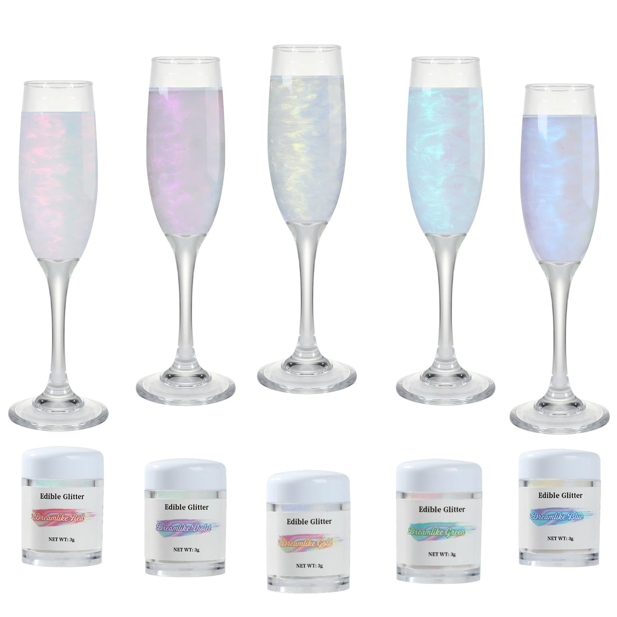 SkyVue front packaging showing five colorful bottles and clear labels for easy selection