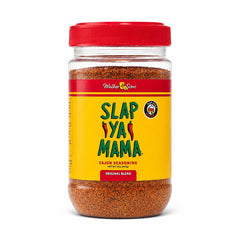Slap Ya Mama front packaging shows 32 oz can and bold label for storage benefit