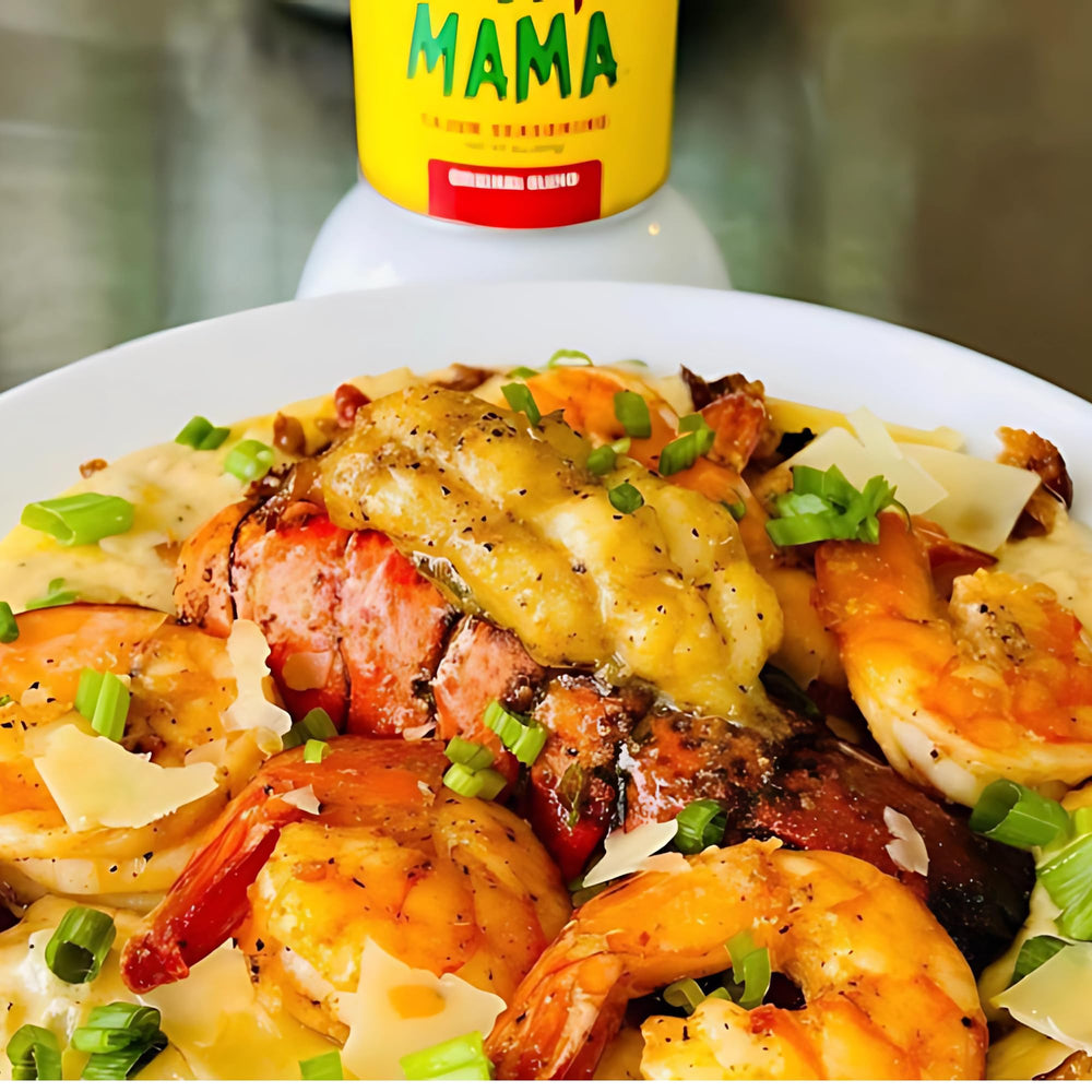 SLAP YA MAMA stacked in pantry demonstrating convenient storage and variety benefit