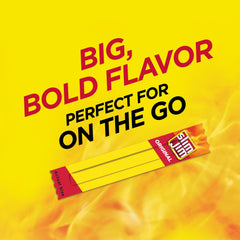 Slim Jim individually wrapped stick in hand, portable snack option