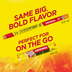 Slim Jim individually wrapped Shortboi stick ready for on-the-go snacking