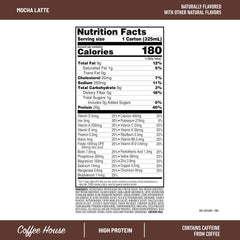 SlimFast close-up of bottle label highlighting flavor and protein