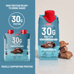 SlimFast bottle held in hand for scale showing grab-and-go convenience