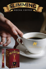 Generic Slimming Mocha Coffee scoop of powdered blend illustrating easy portioning