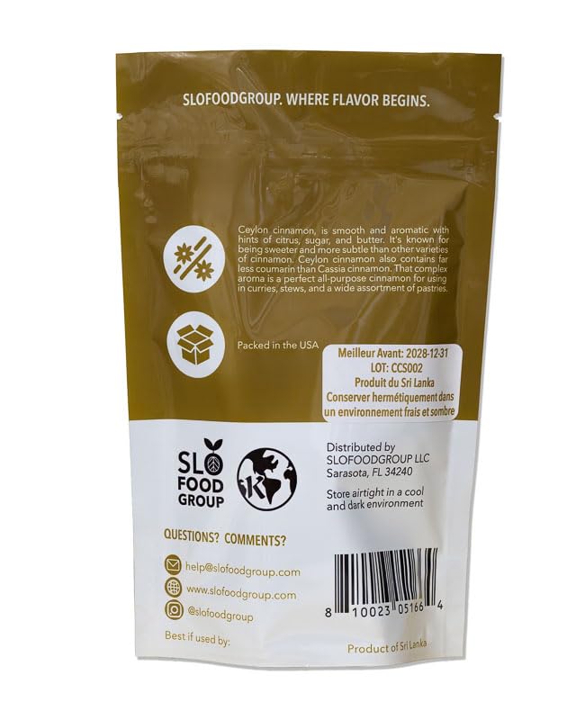 Slofoodgroup close-up of a rolled cinnamon quill showing delicate layers and aroma