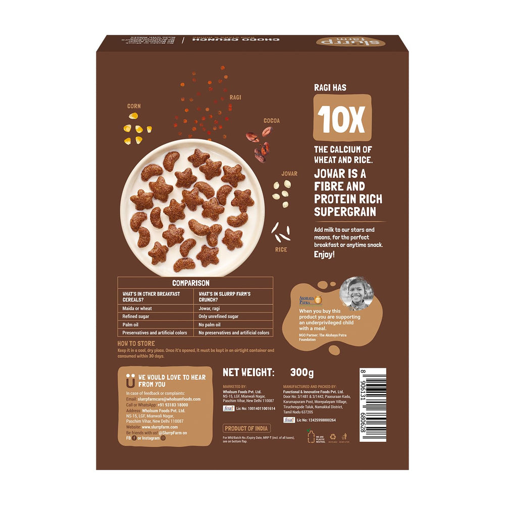 slurrp farm nutrition label and ingredients close-up for transparency