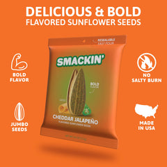 SMACKIN' back panel with nutrition facts and ingredient transparency benefit