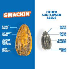 SMACKIN' close-up of jumbo kernels highlighting hearty crunch benefit