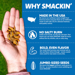 SMACKIN' roasted seed texture detail showing signature roast and flavor