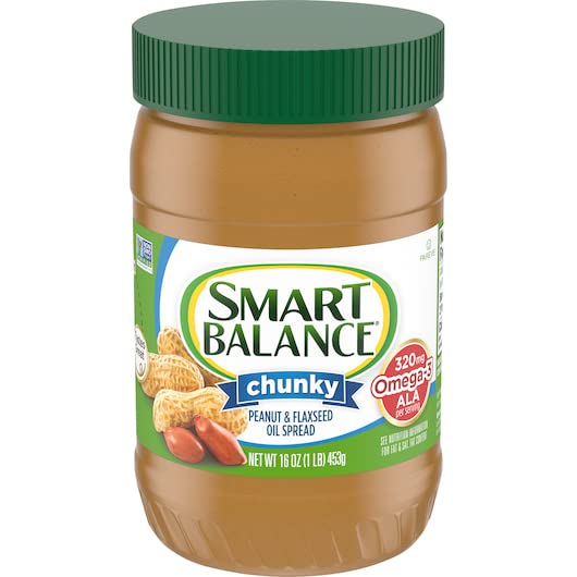 Smart Balance serving on spoon displaying portion size and ease of use