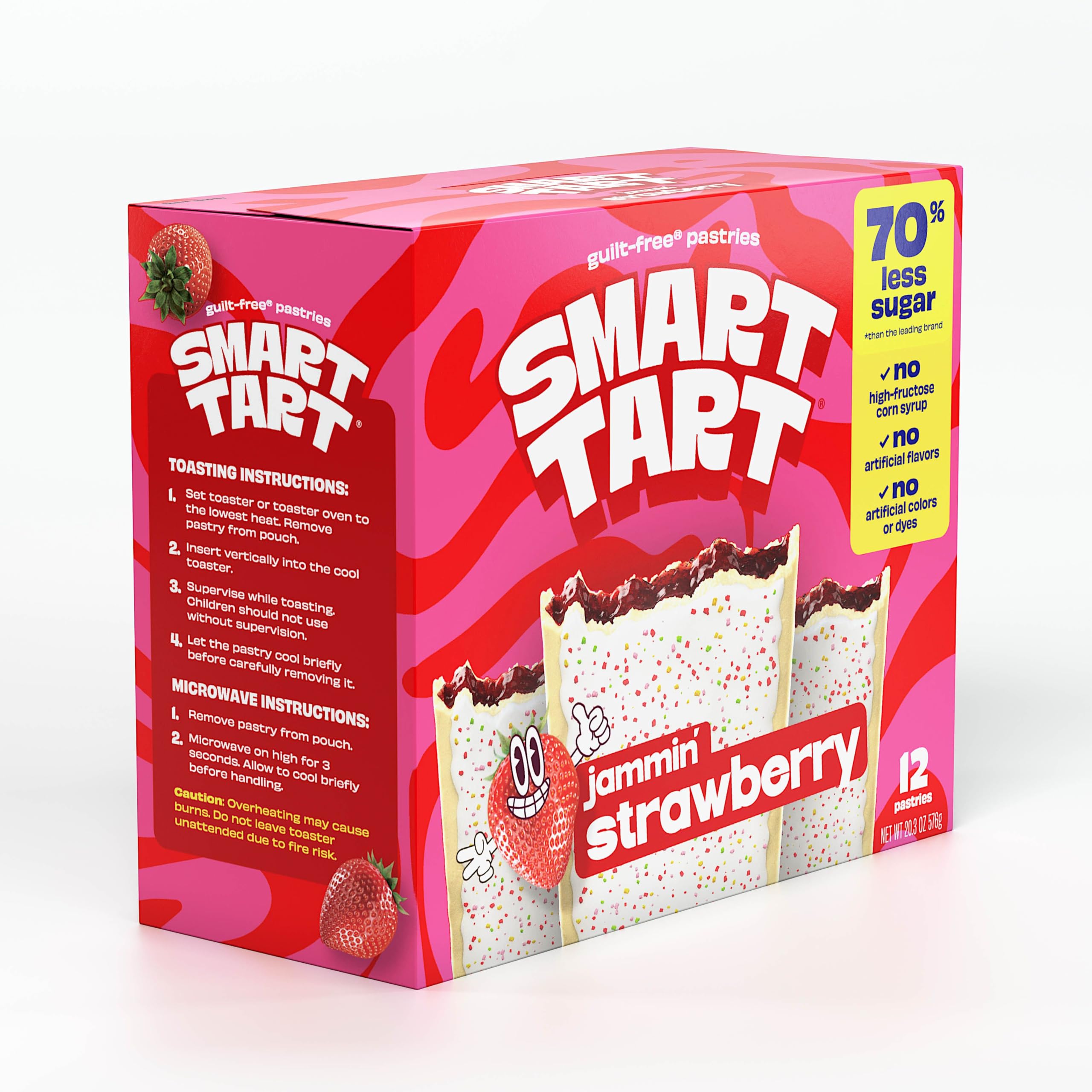 SMART TART pastry in a lunchbox highlighting portable breakfast