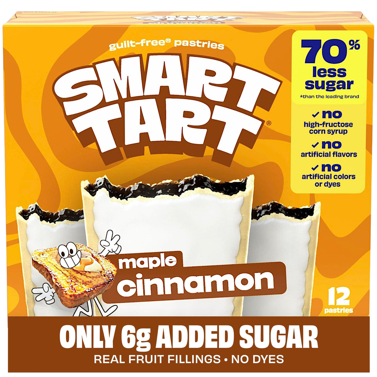 SMART TART front packaging showing 12-count box and low sugar claim