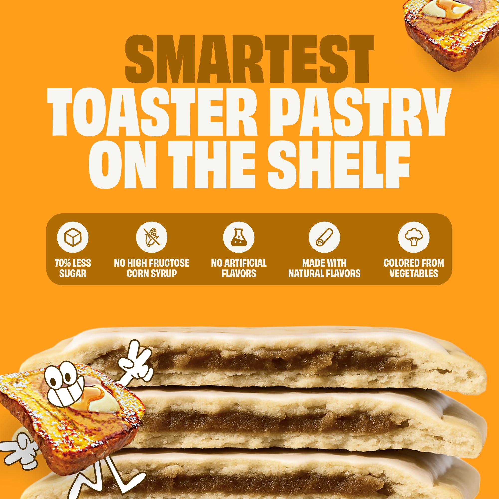 SMART TART toasted pastry close-up with golden crust and frosting