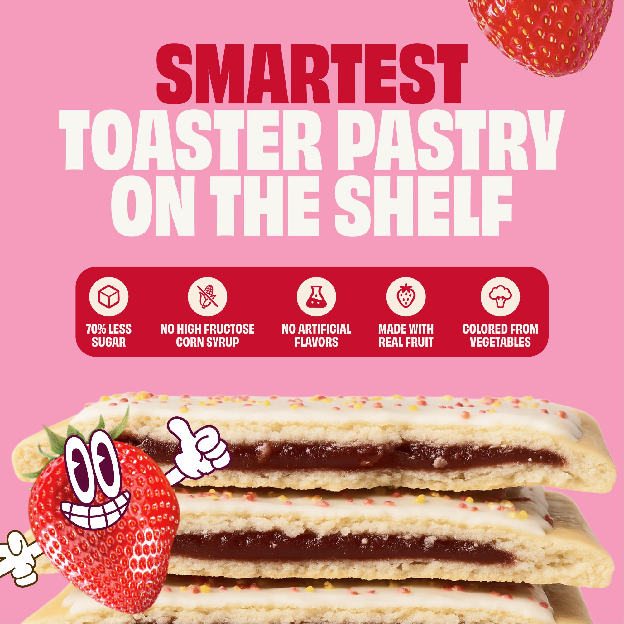 SMART TART pastry crust and frosting detail illustrating texture