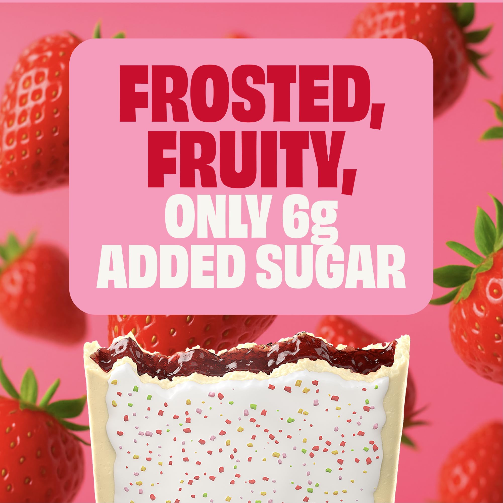 SMART TART close-up of real strawberry filling for authentic flavor