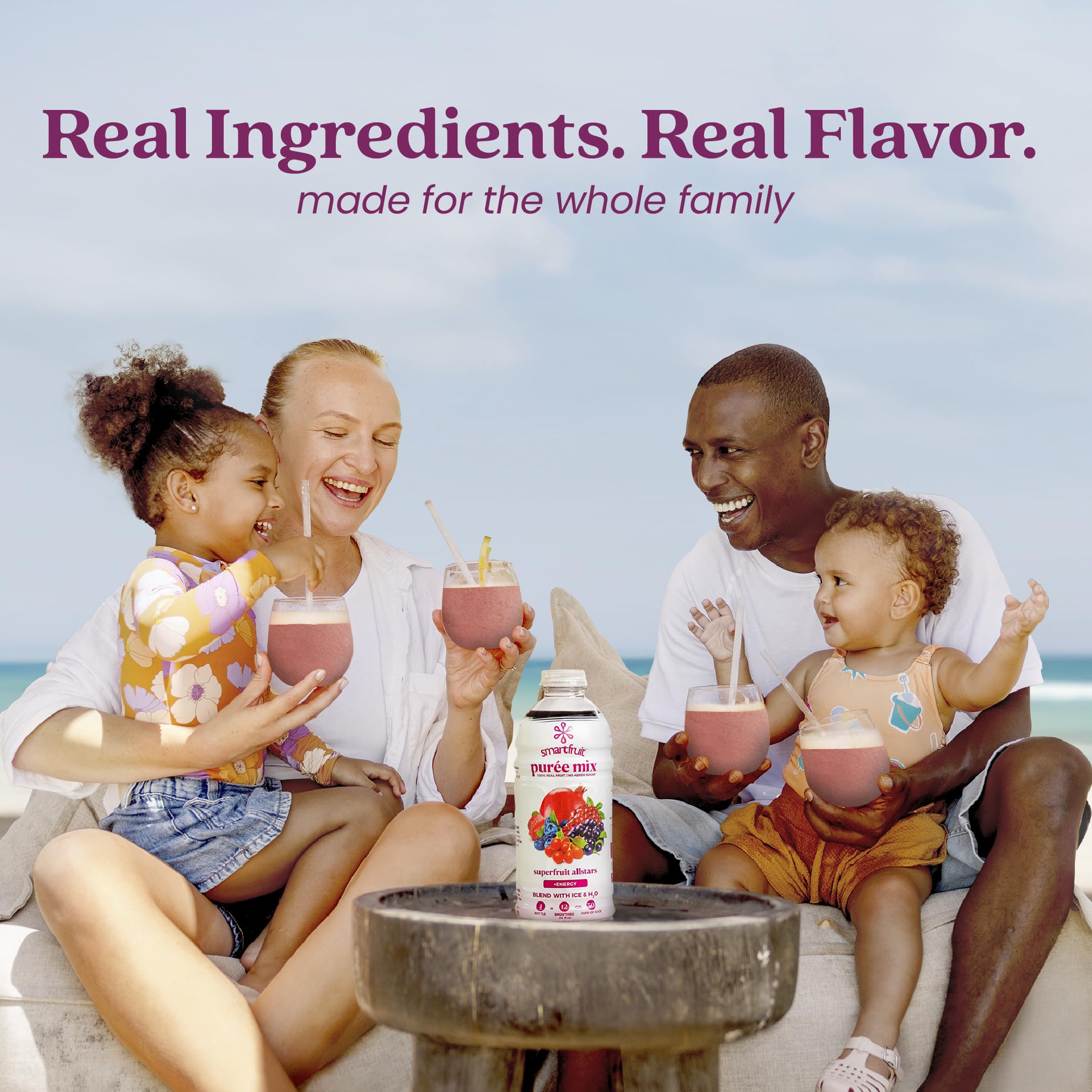 Back label of Smartfruit showing ingredients and brand transparency