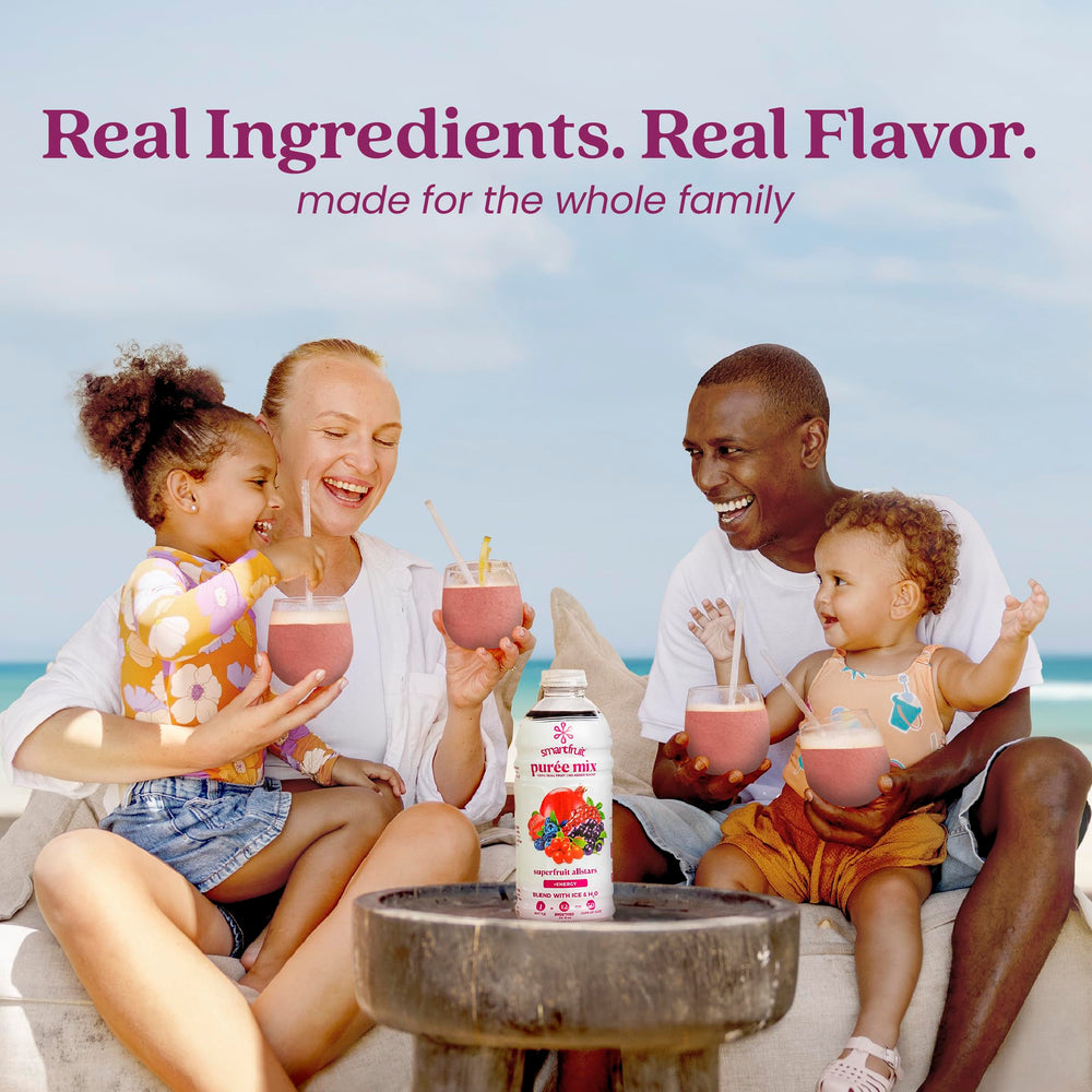Back label of Smartfruit showing ingredients and brand transparency