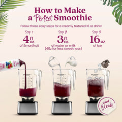 Closeup of Smartfruit purée texture highlighting real berry pulp and vibrant color