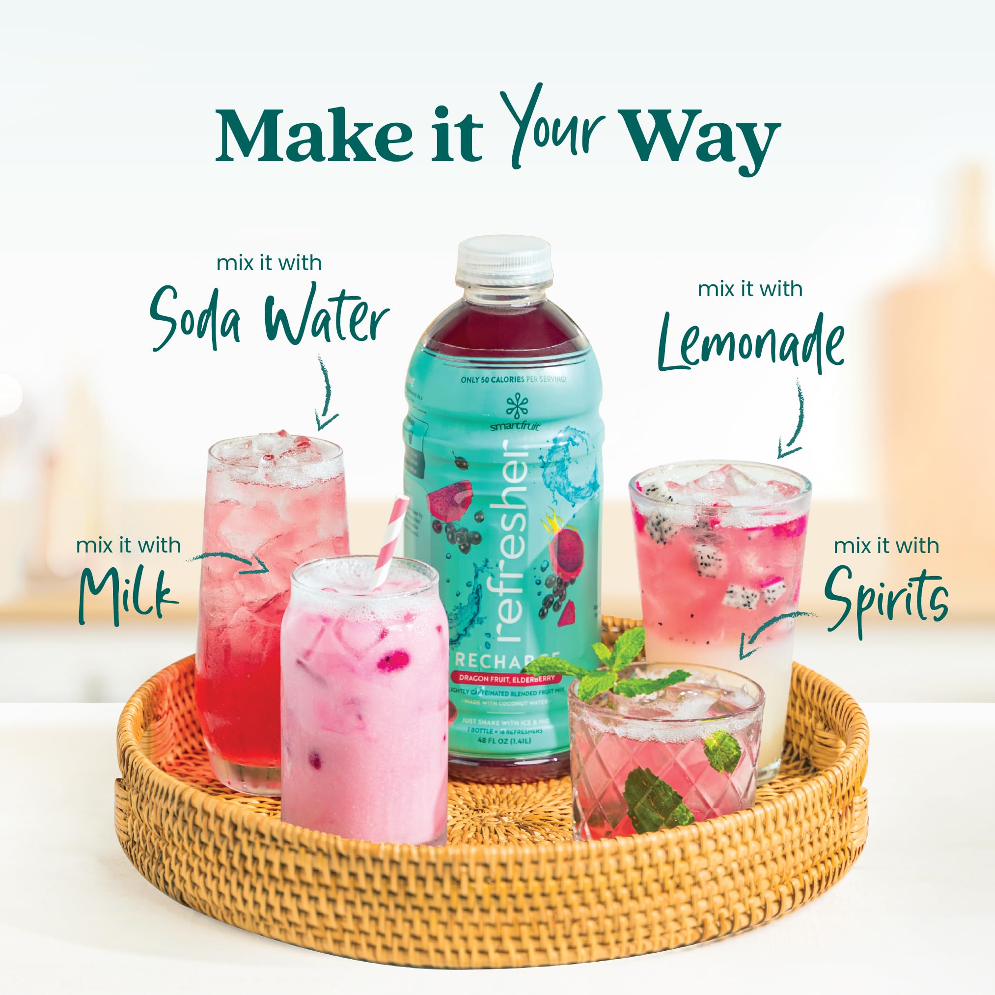 Smartfruit ingredient label closeup highlighting real fruit juice and no added sugar