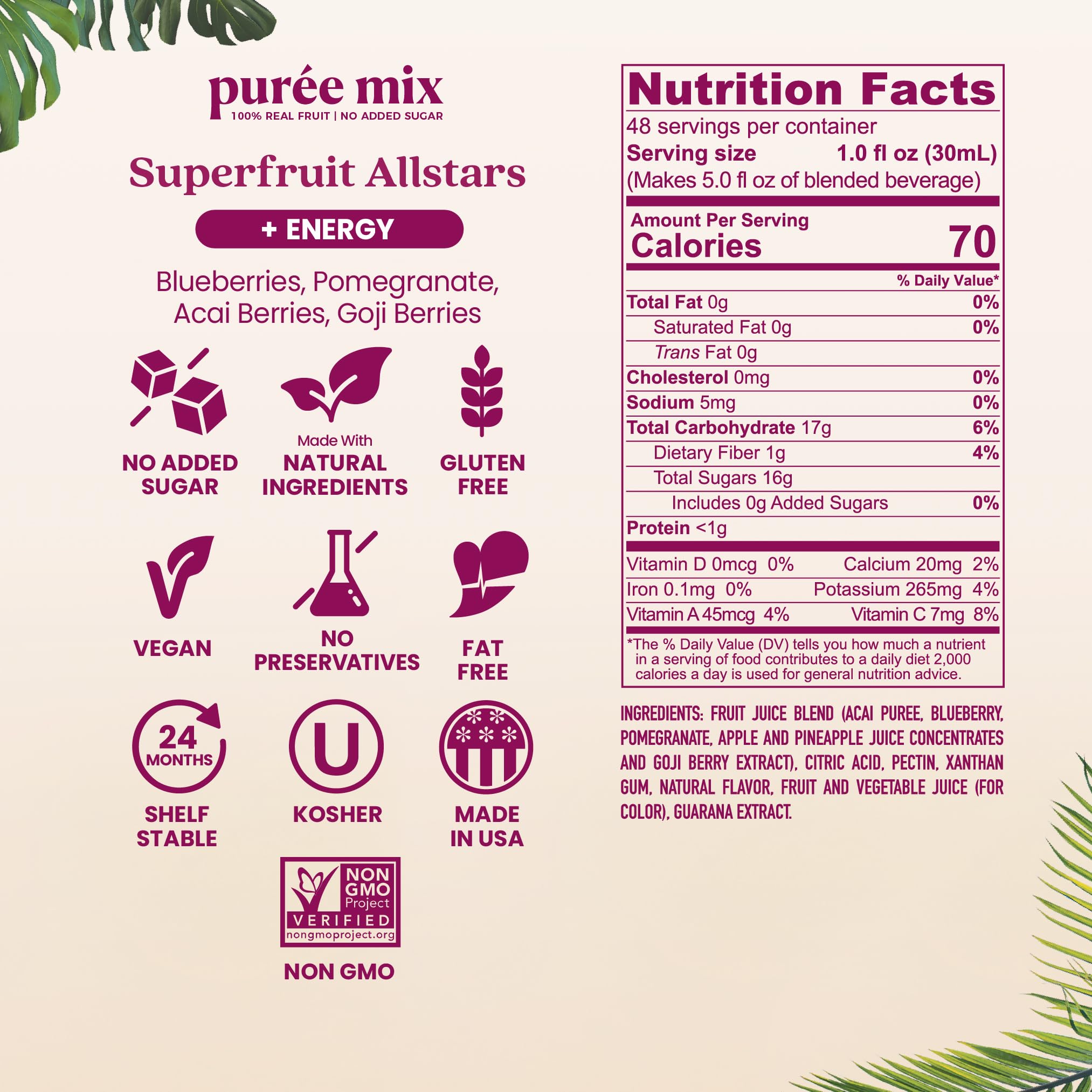 Measuring cup beside Smartfruit bottle showing portion control