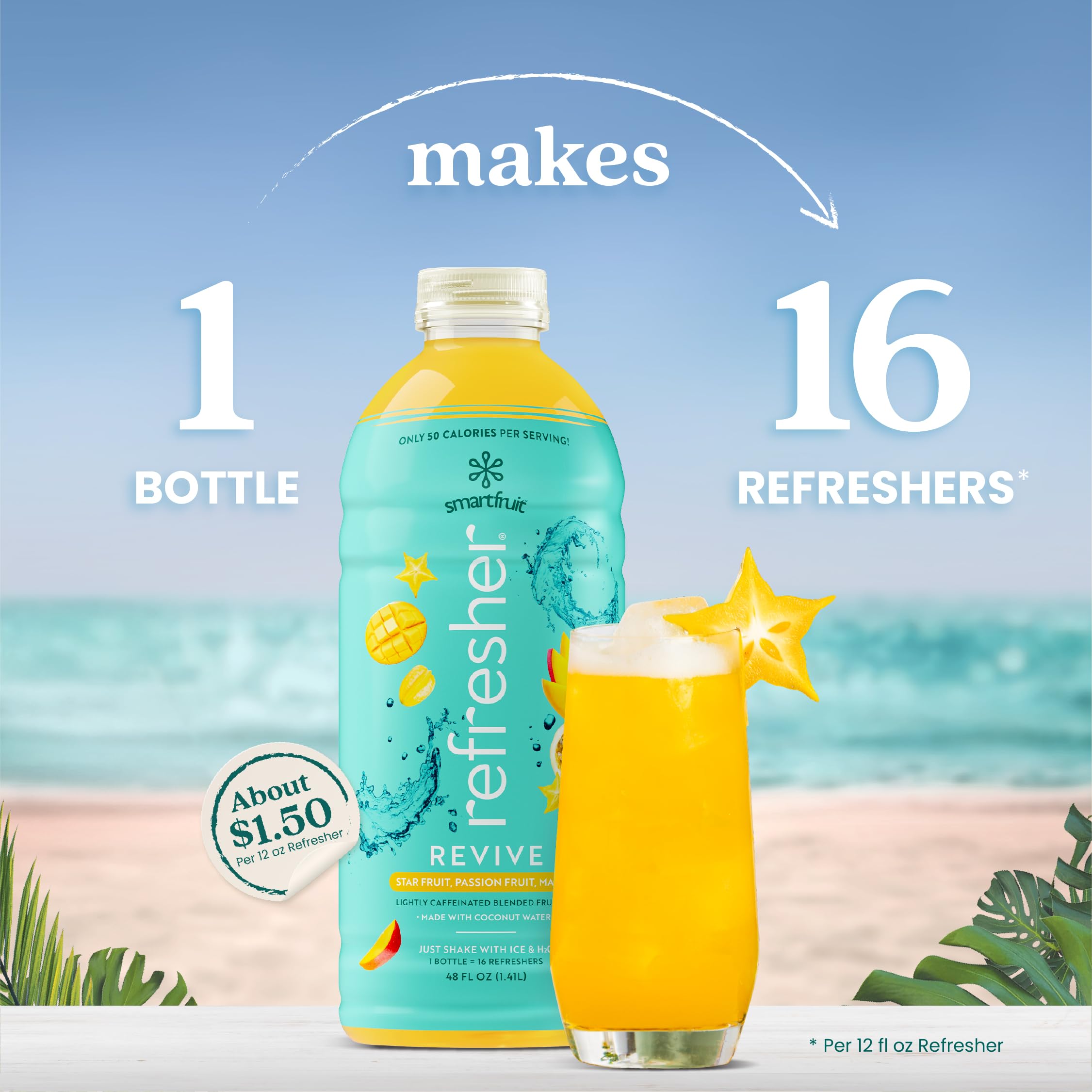 Smartfruit concentrate pouring into glass to show easy mixing and quick prep