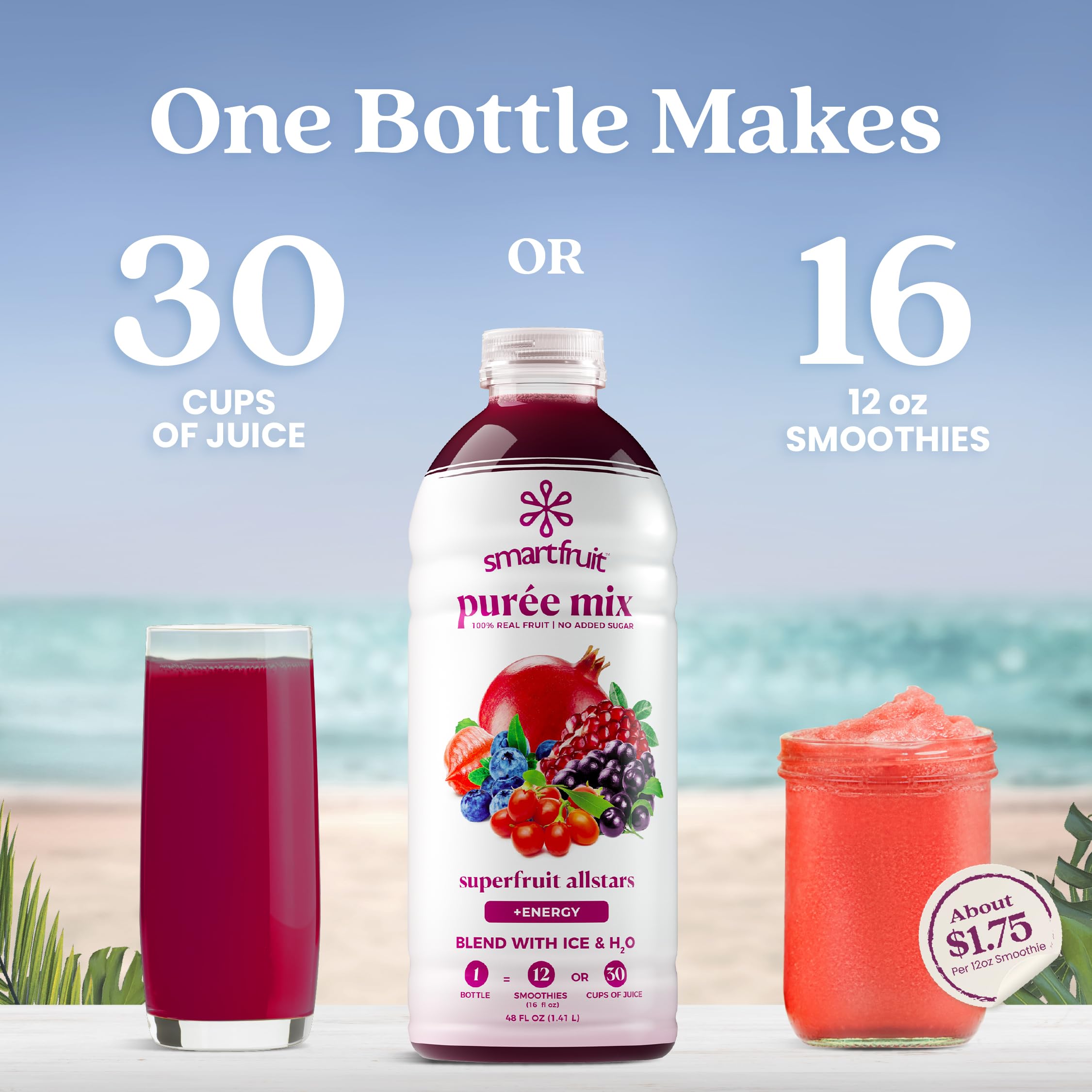 Smartfruit being poured into a glass highlighting brand convenience