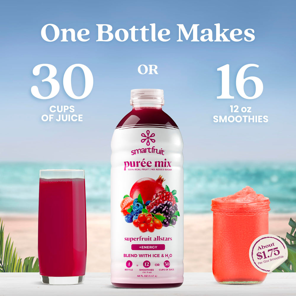 Smartfruit being poured into a glass highlighting brand convenience