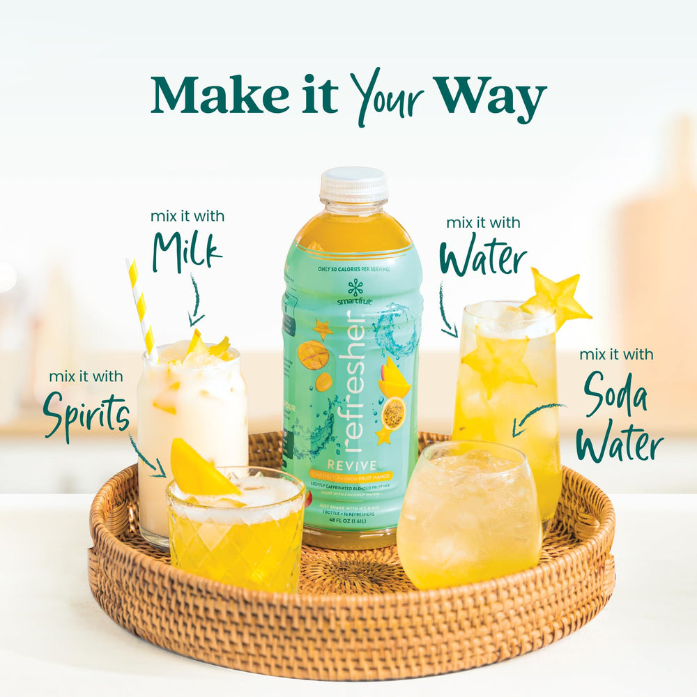 Smartfruit sparkling mocktail with bubbles showing versatility for entertaining