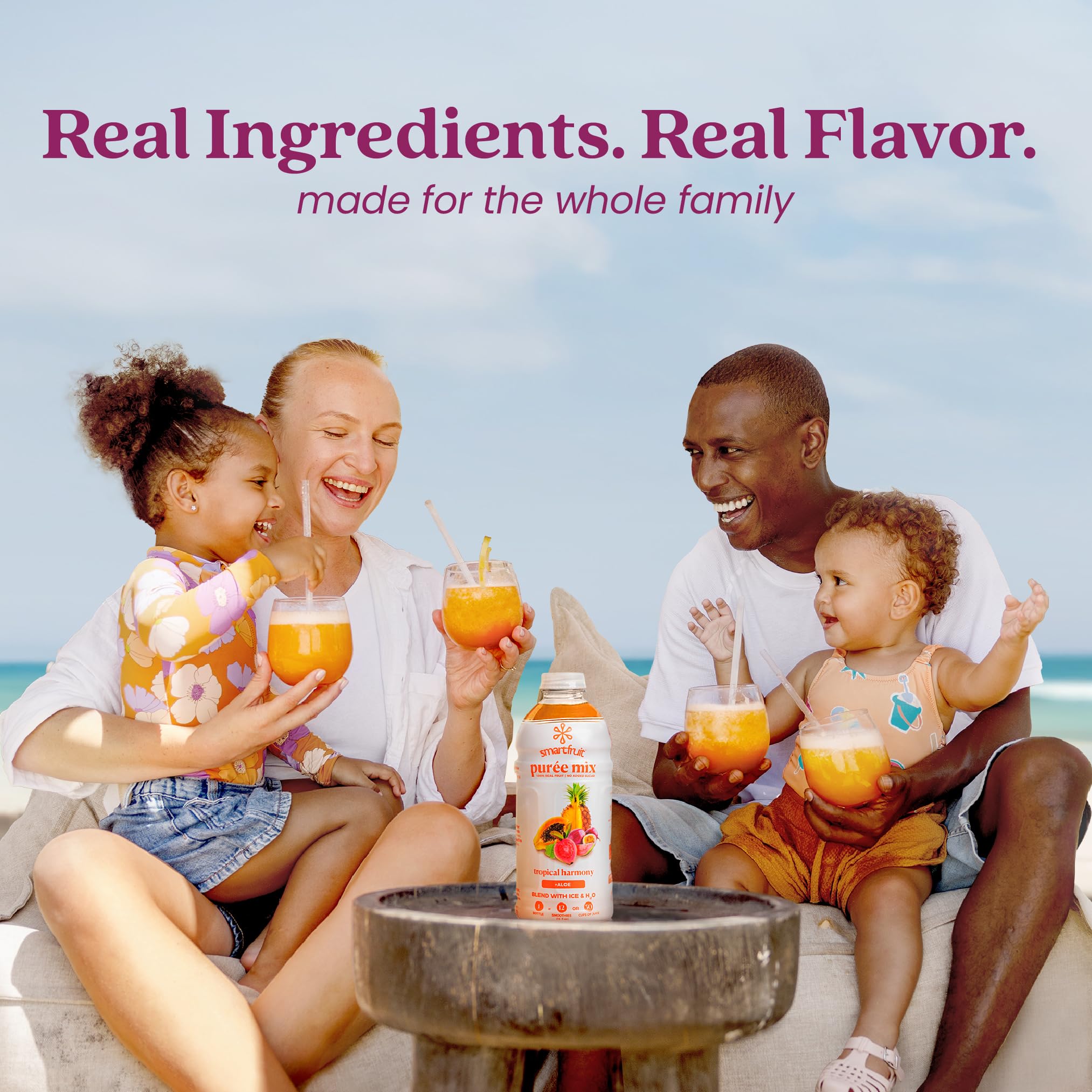 Smartfruit label highlighting non-GMO, vegan, kosher, halal certifications