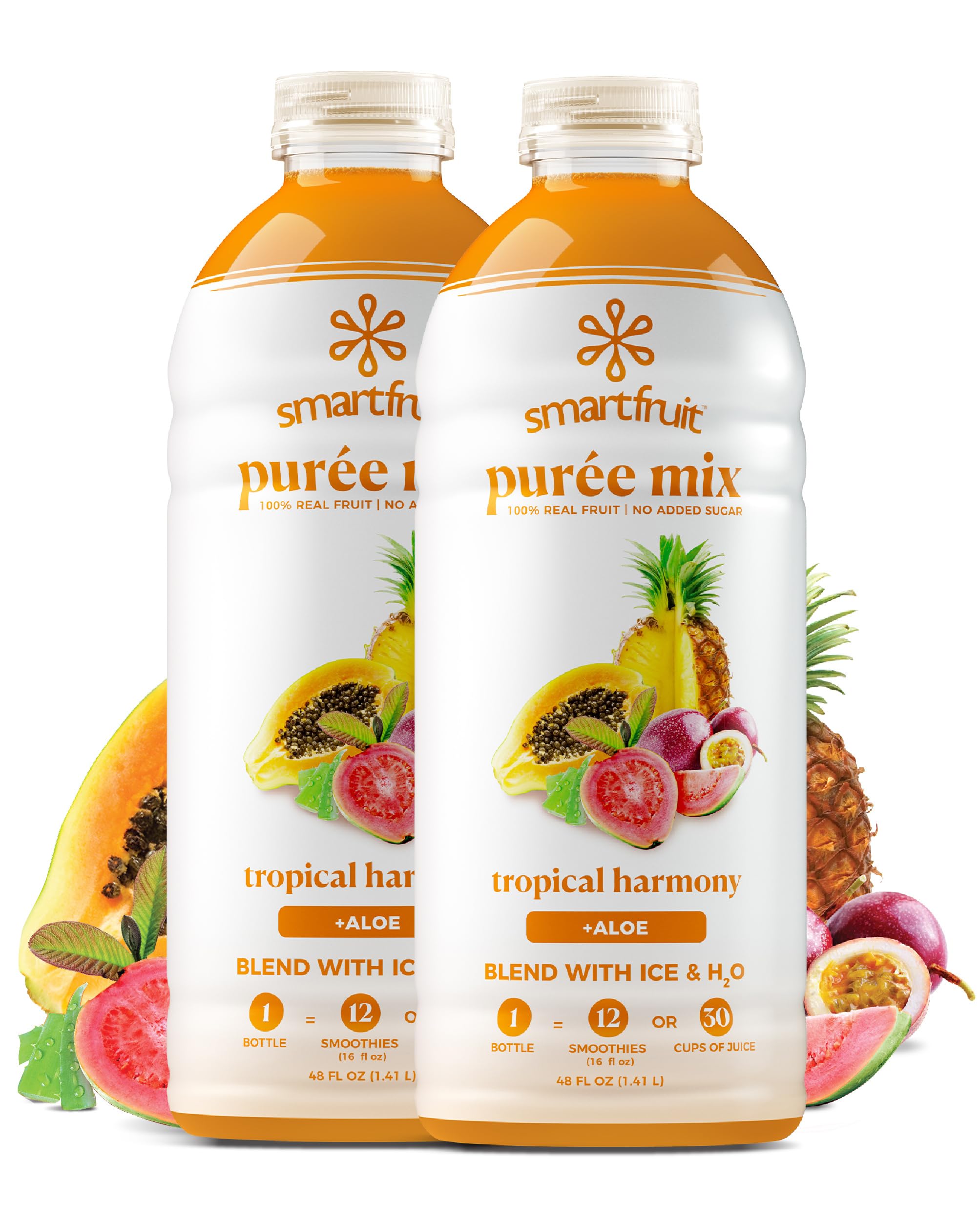Smartfruit front packaging showing two 48oz bottles and brand clarity