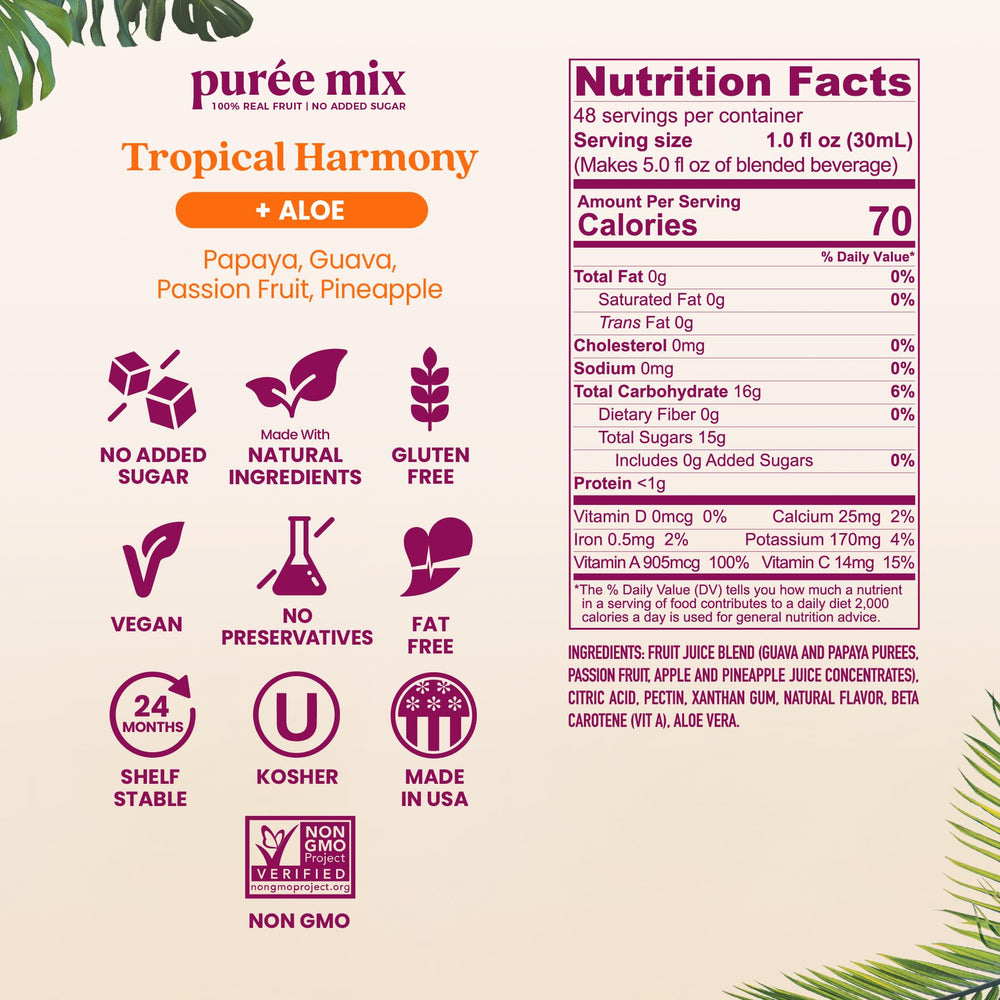 Smartfruit bottle beside a measuring glass, portion control benefit