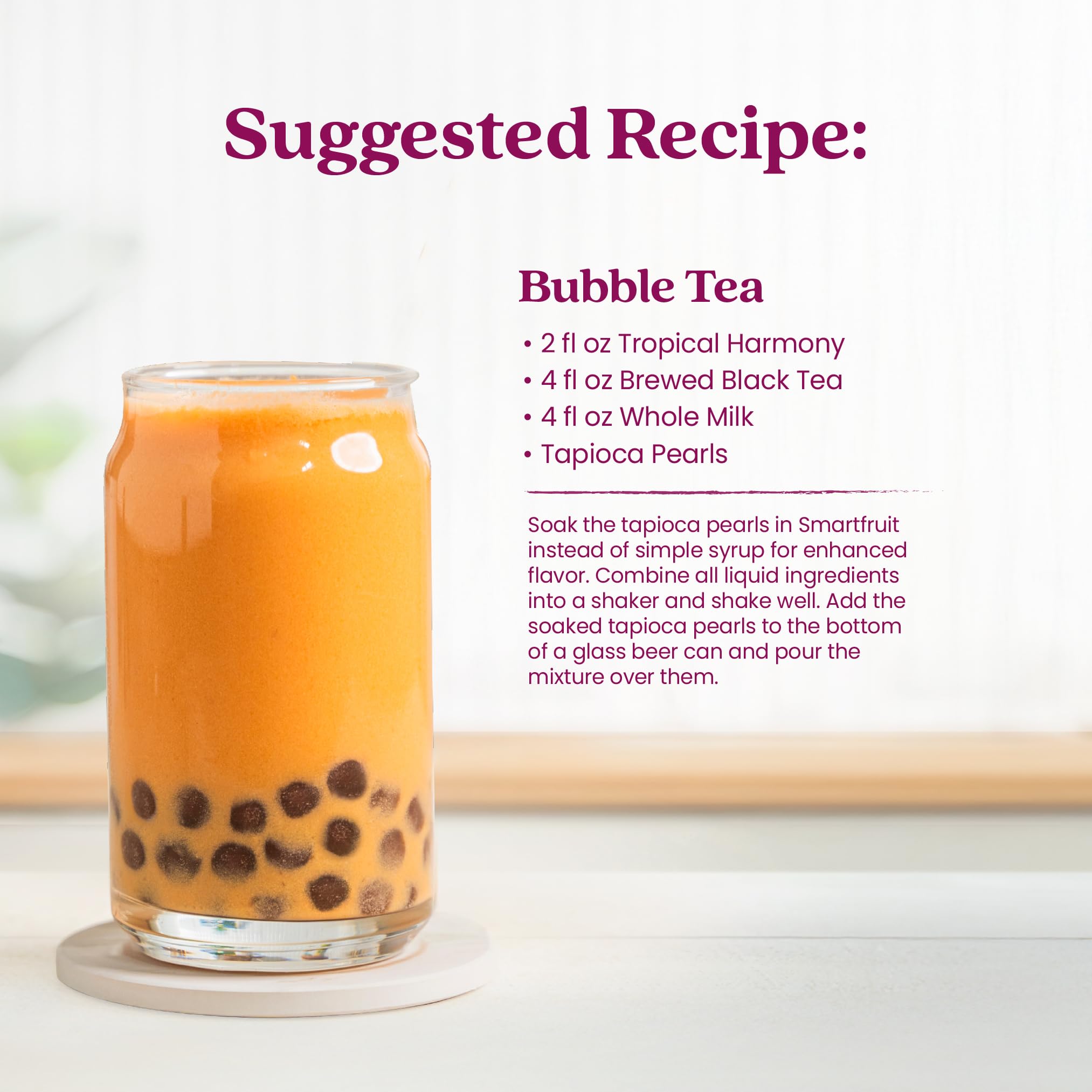 Smartfruit drizzled over yogurt parfait, adds natural fruit nutrition