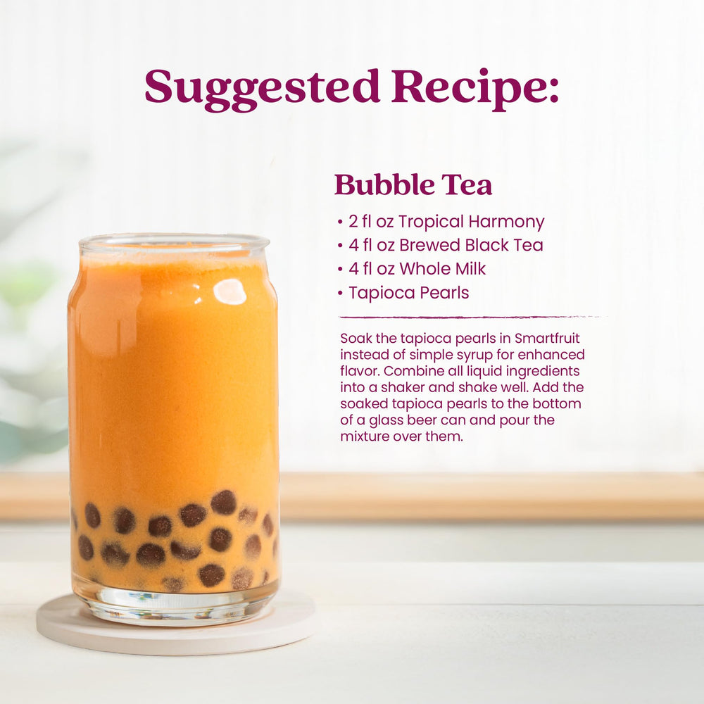 Smartfruit drizzled over yogurt parfait, adds natural fruit nutrition