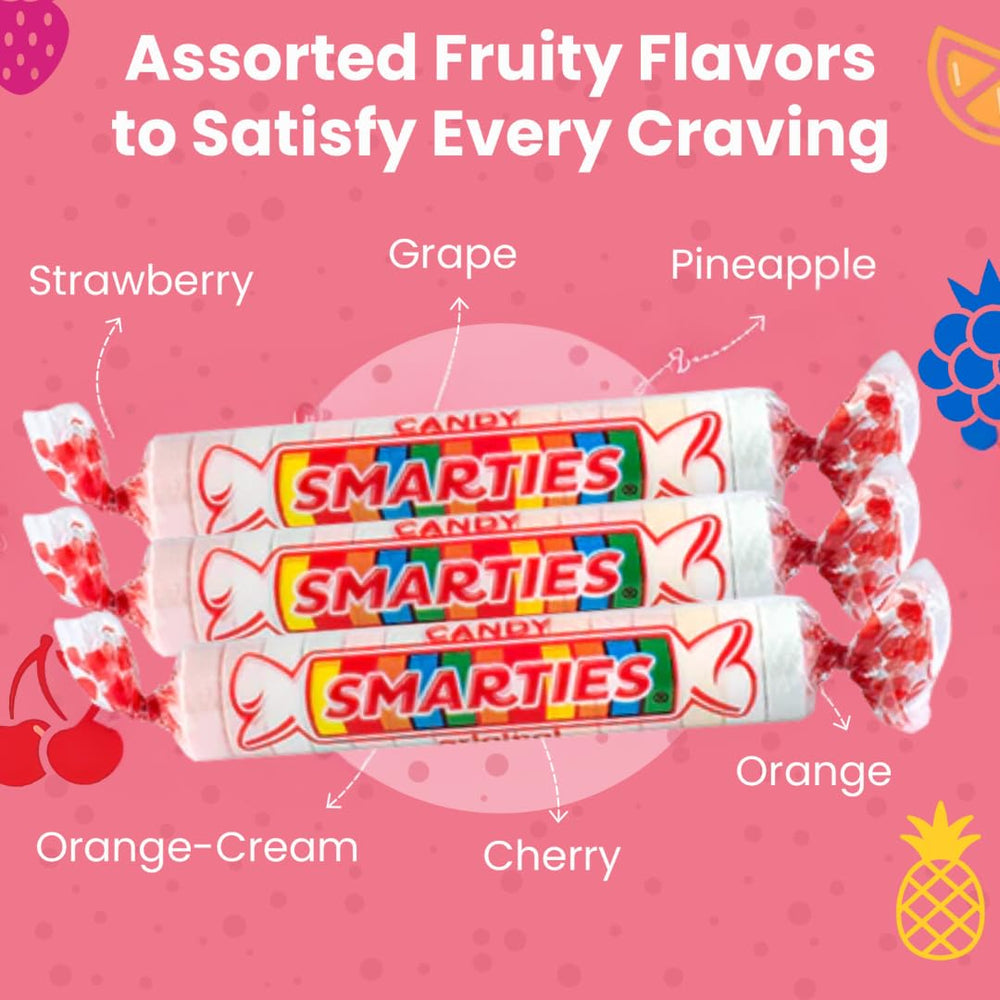 Bowl of Smarties at a party scene highlighting family-friendly, vegan candy option