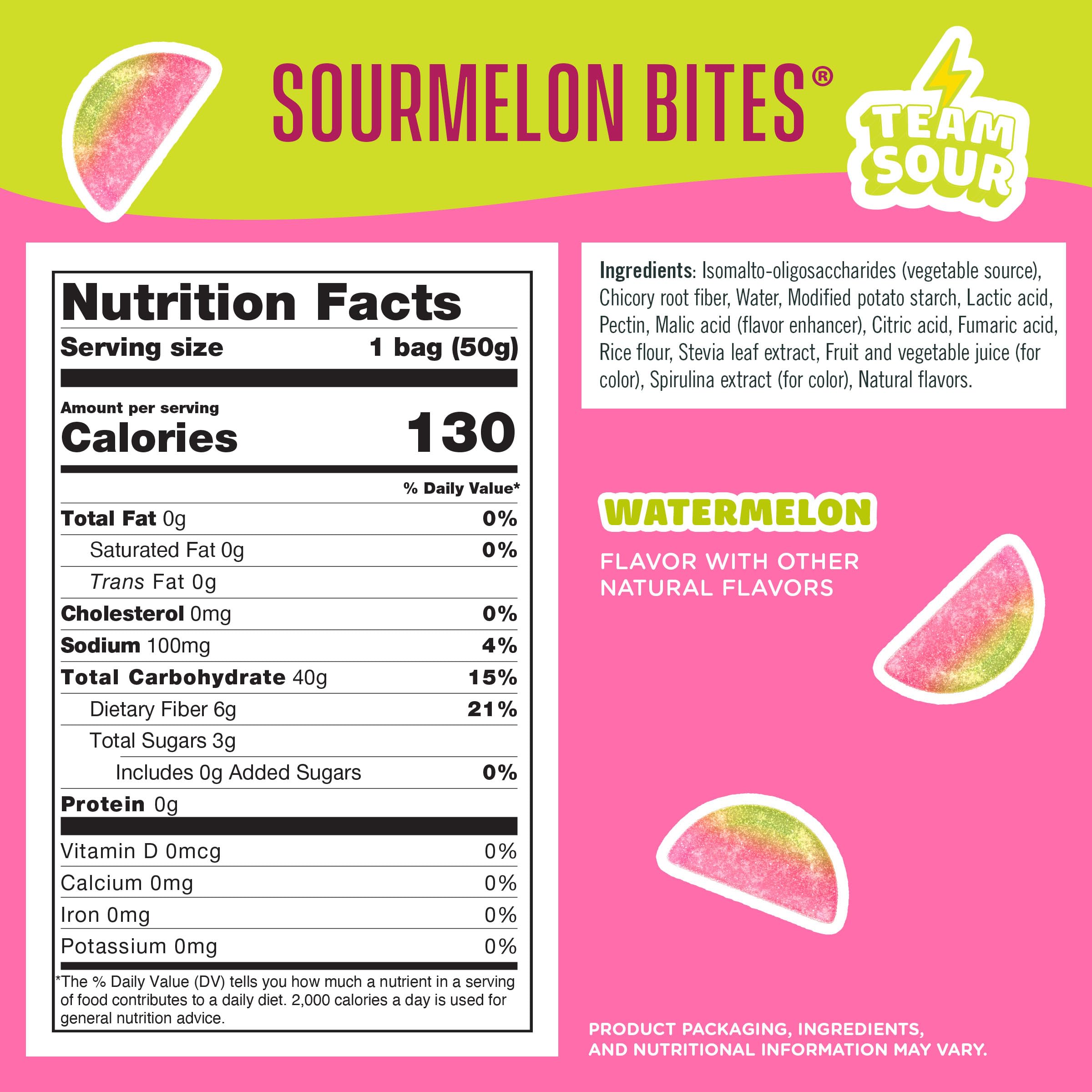 SmartSweets sourmelon close-up of sour coating and chewable texture for taste clarity