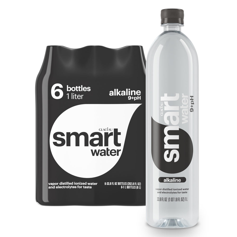 smartwater alkaline front packaging showing clean branding and convenience