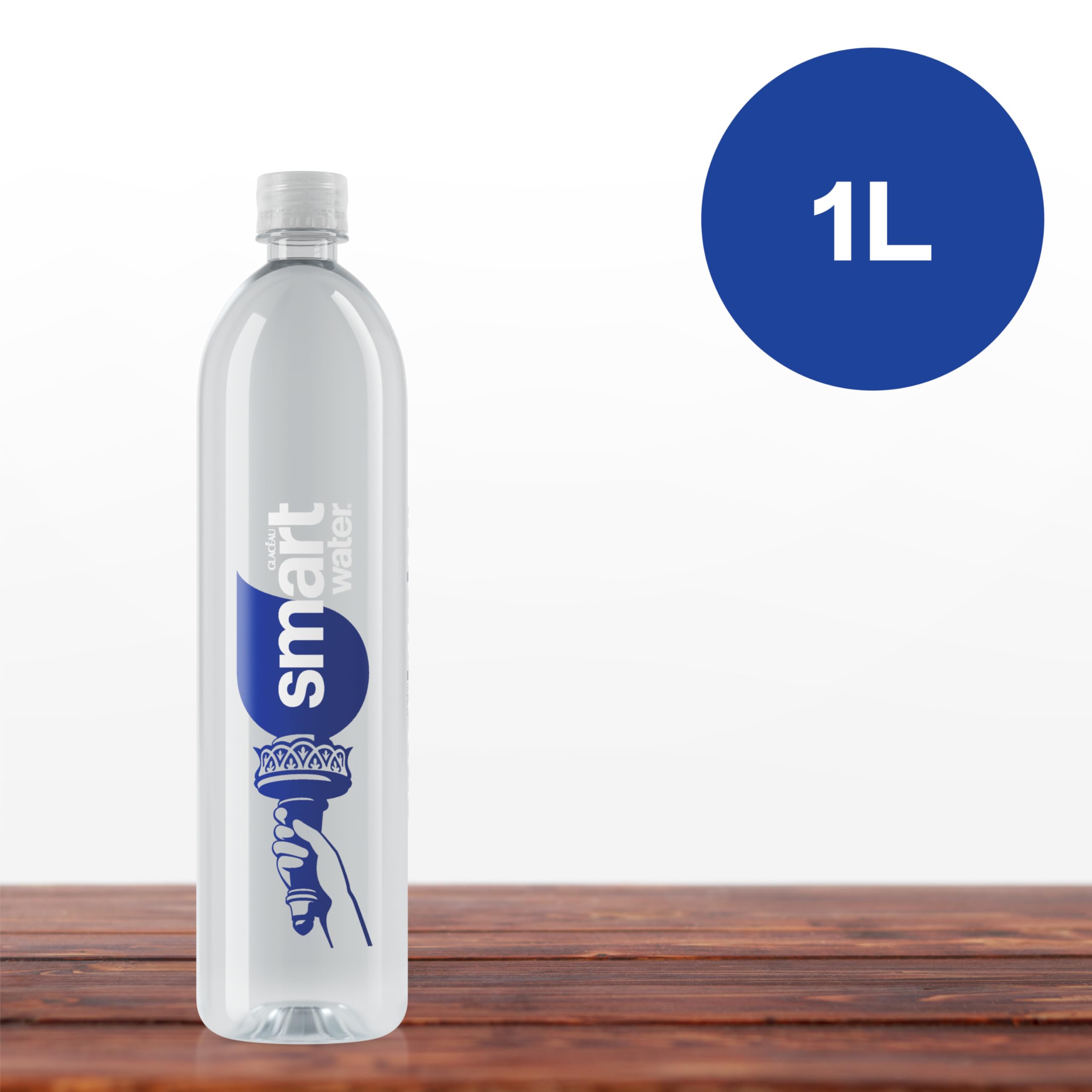 smartwater bottle stored in fridge indicating cold, ready-to-drink hydration