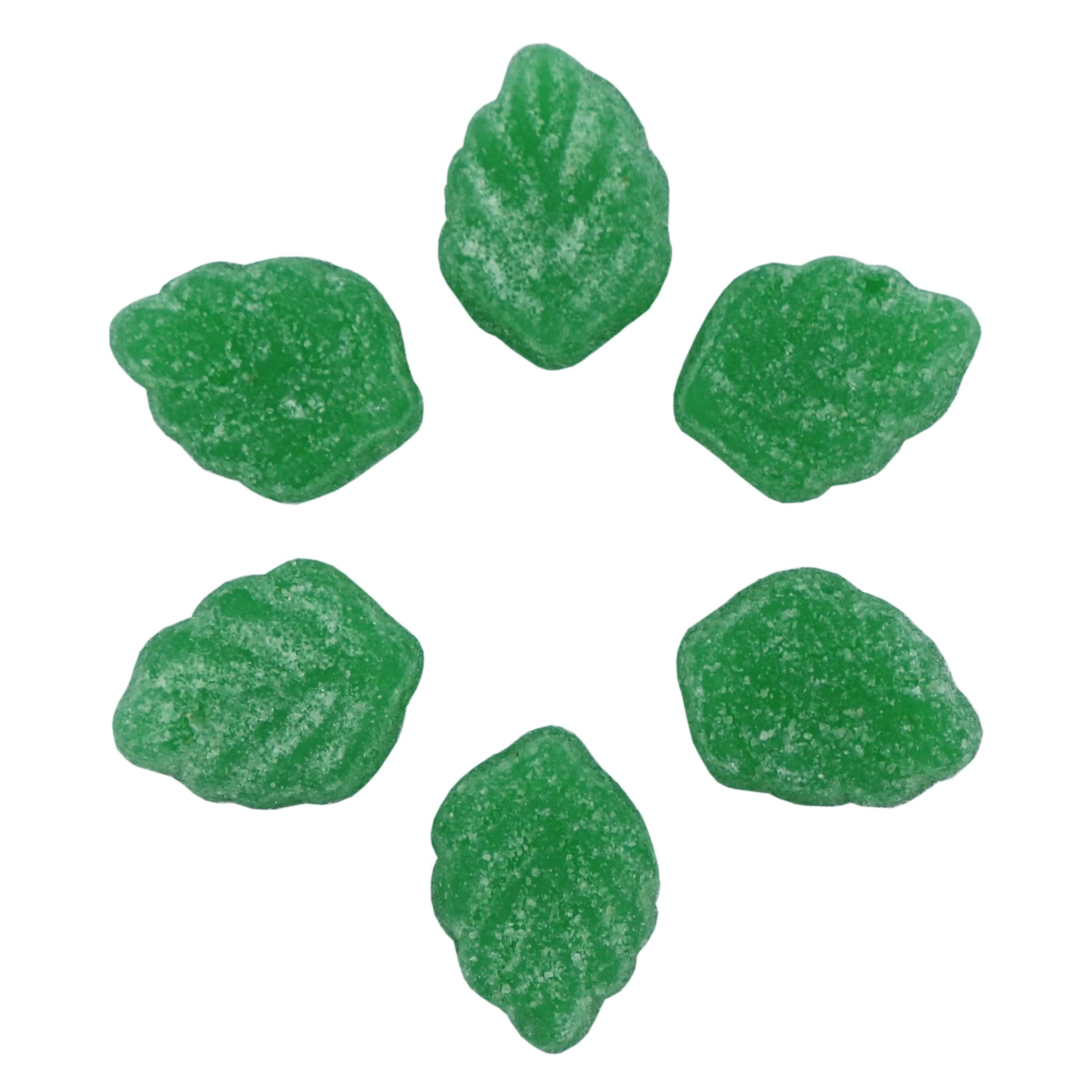 Smarty Stop close-up of jelly spearmint slice texture highlighting soft chew benefit